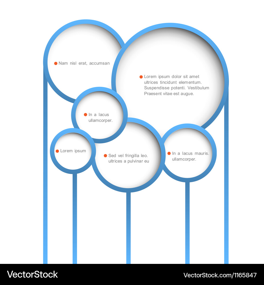 Abstract web design bubbles Vector Image