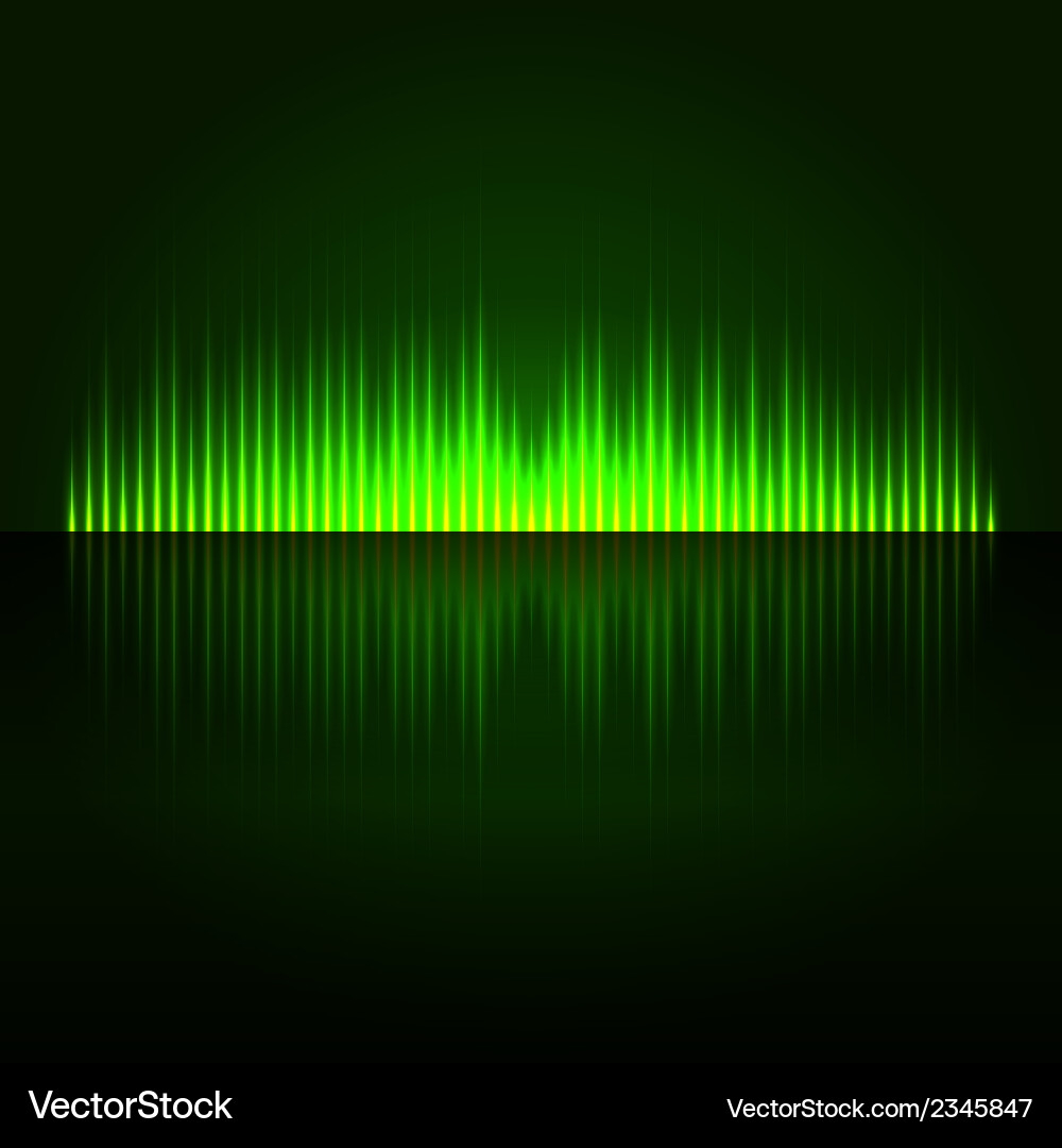 Green digital abstract equalizer background Vector Image
