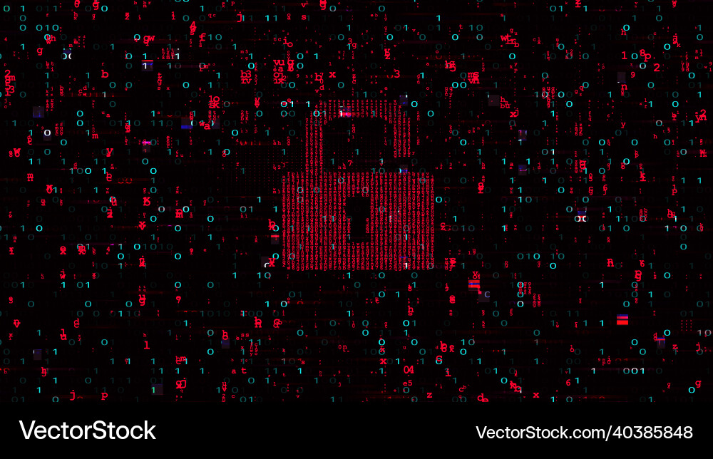 Abstrakte Technologie binären Code dunkel rot Abstrakte Technologie binären Code dunkel rot vektorbild