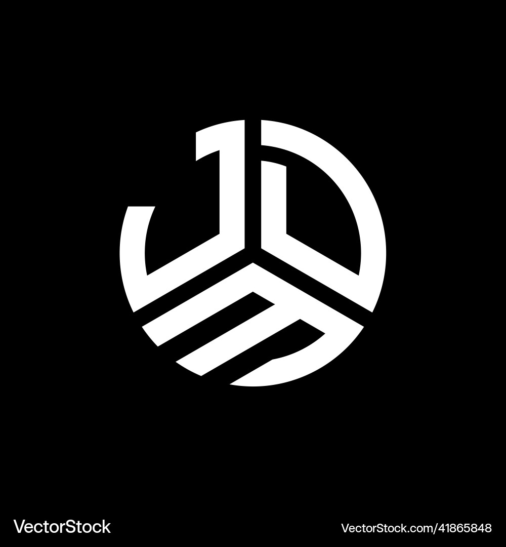 JDM Letter Logo - Monogram Style – Royalty-Free Vector | VectorStock, image size:1000x1080