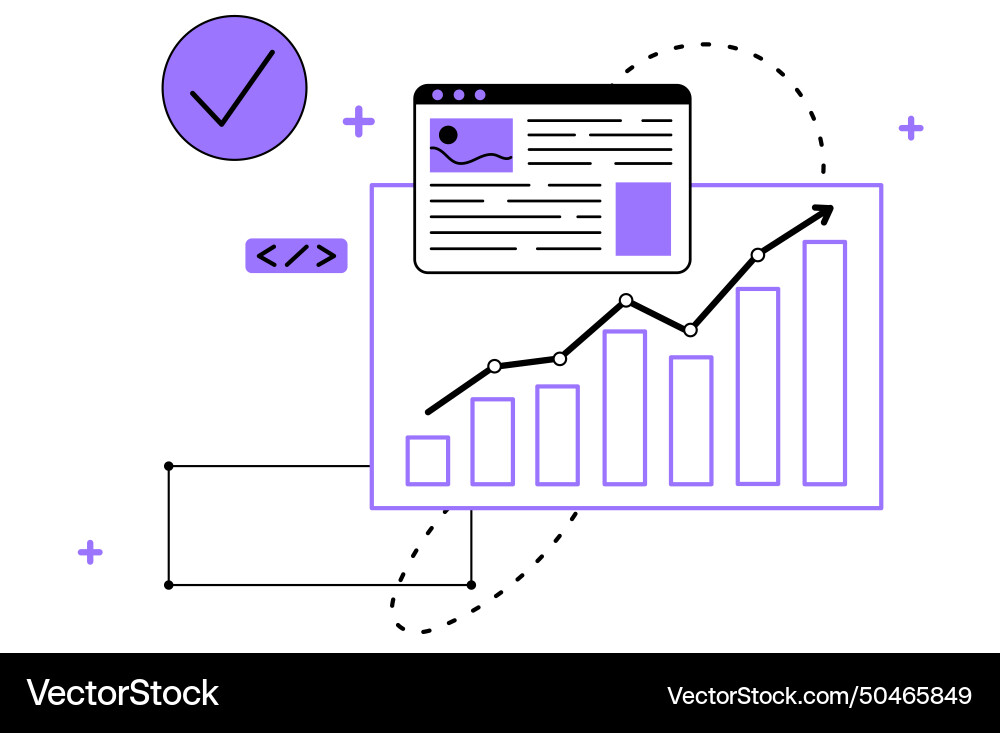 Analyzing and data working vector image