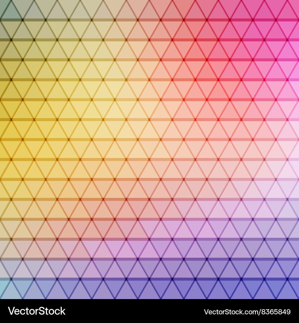 Gradient blue color and triangle polygon pattern vector image