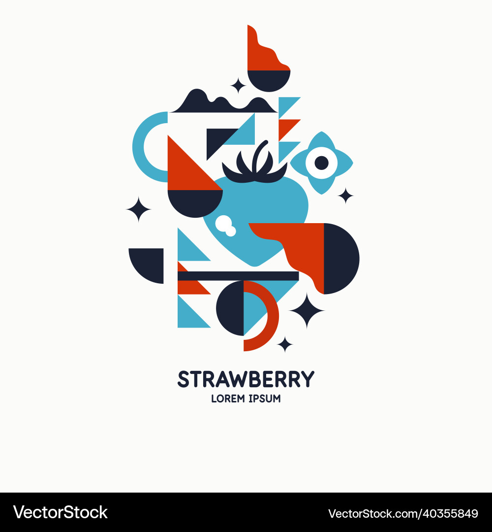 Graphics in a minimalistic style Vector Image