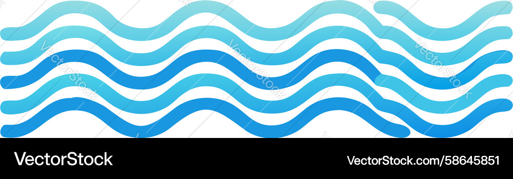 Fluid Wave Flow Dynamic Lines Vector Image