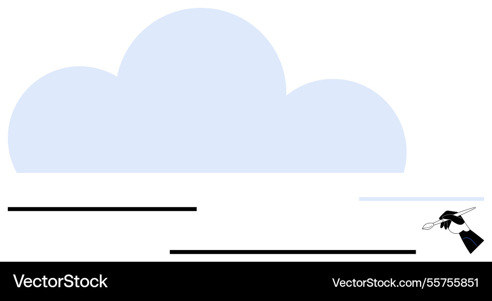 Handwriting on floating page with cloud backdrop Handwriting on floating page with cloud backdrop Vector Image