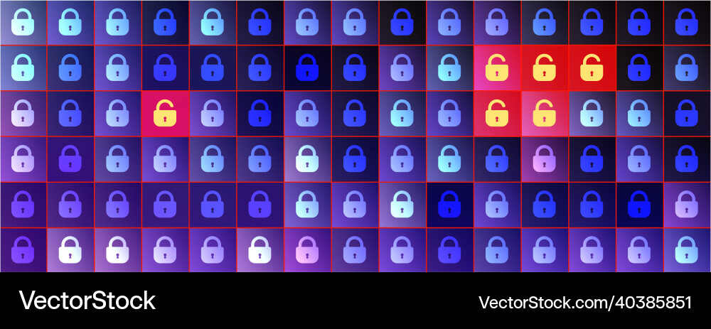 Internet cyber security background digital Internet cyber security background digital vector image