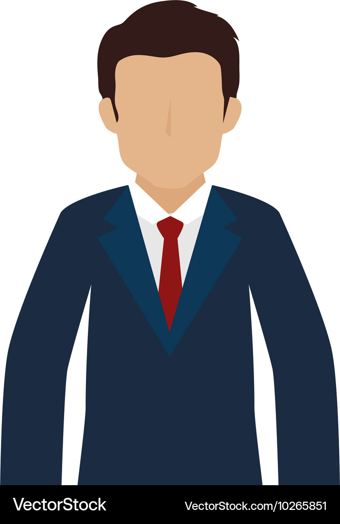 Man in Suit Vector Image