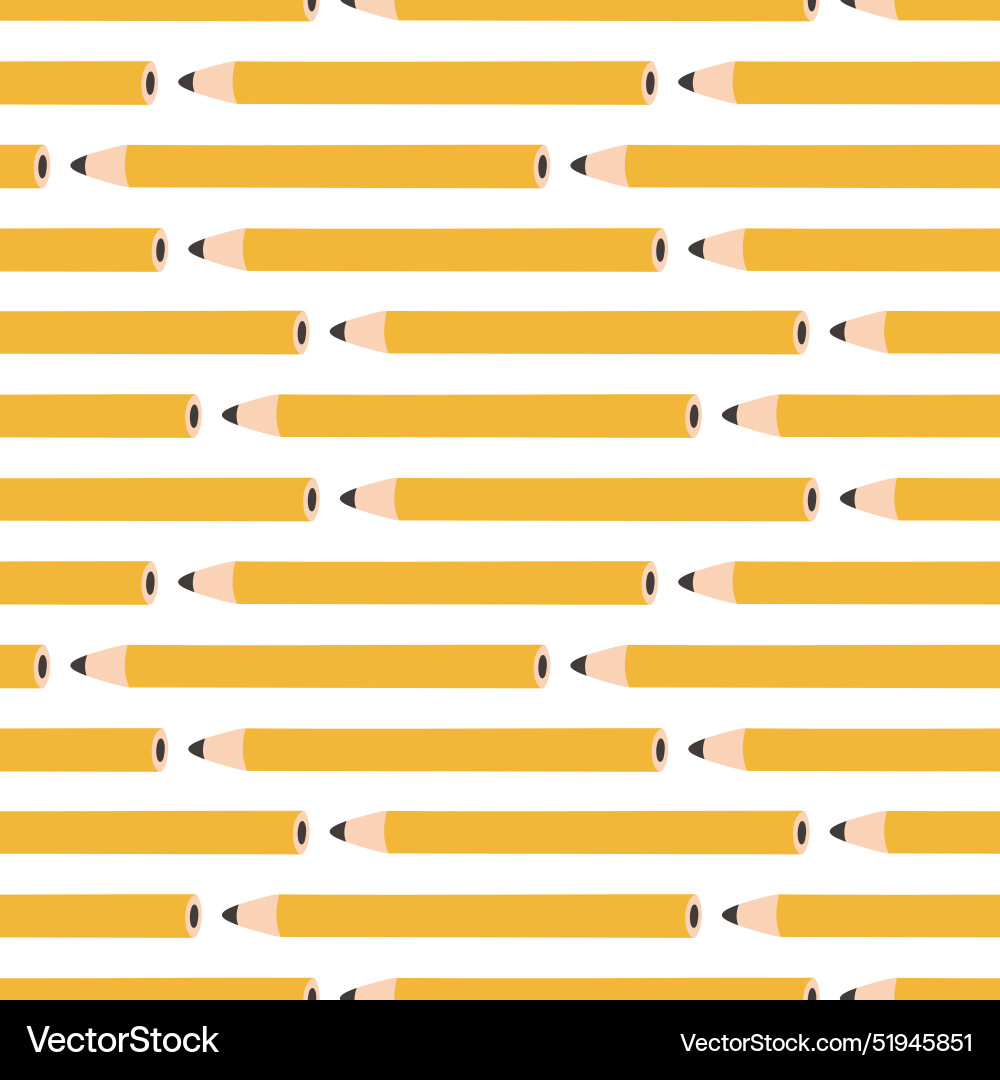Seamless pattern with pencil repeat Vector Image