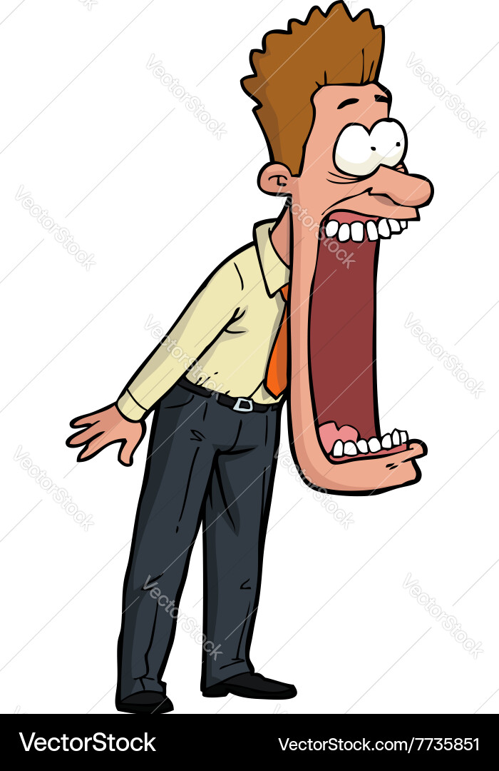 Shocked man vector image