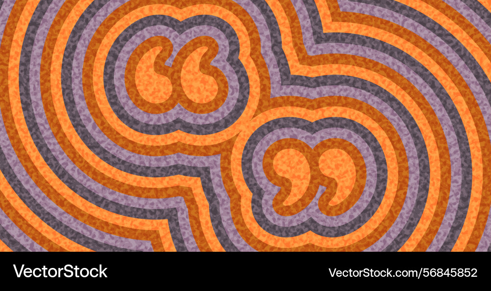 Curved quotation marks in retro waves Vector Image
