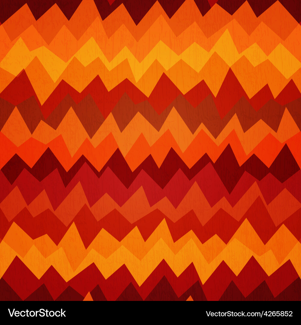 Fiery Zigzag Pattern vector image
