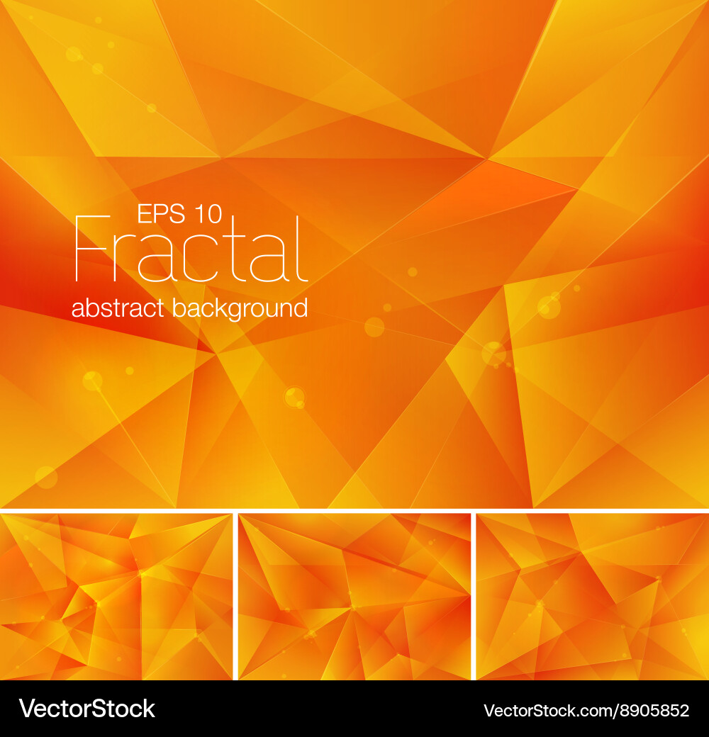 Fractal Polygon Background Vector Image
