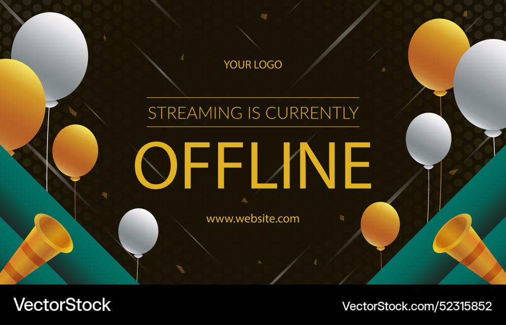 Gradient twitch background for business grand Vector Image