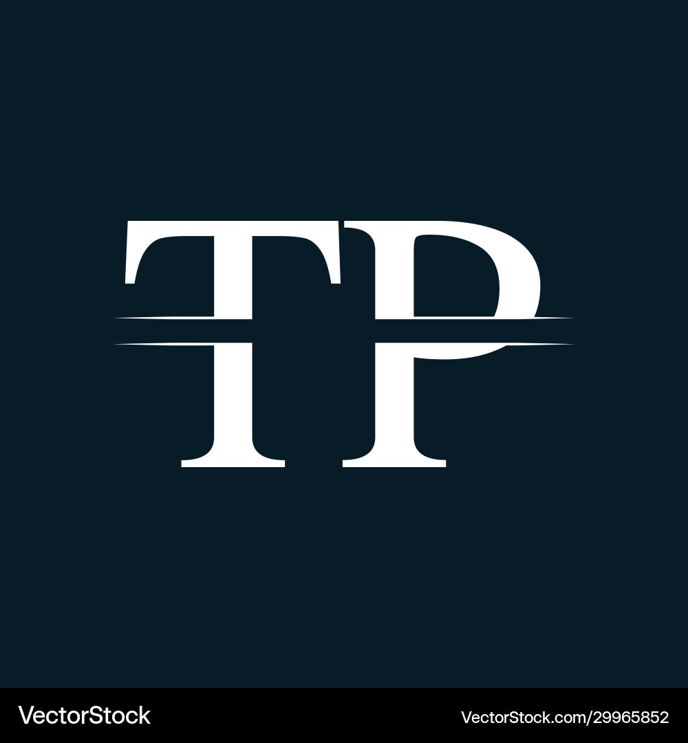Vorlage für das Design des Logos tp Vorlage für das Design des Logos tp vektorbild