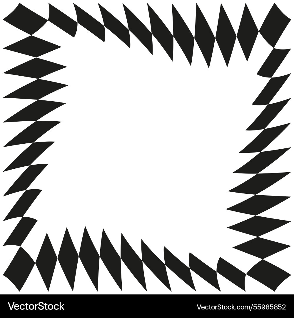 Zigzag frame border angular pattern edge sharp Zigzag frame border angular pattern edge sharp vector image
