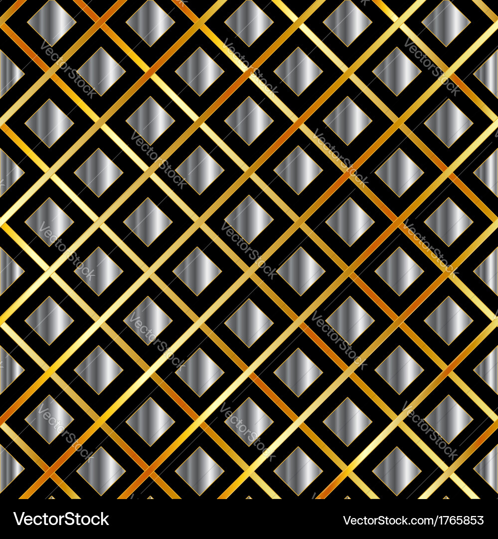 Metallic Grid Pattern Vector Image