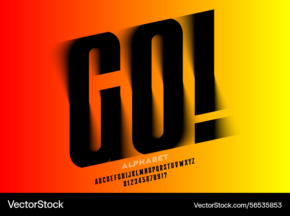 Spot font alphabet letters and numbers Spot font alphabet letters and numbers Vector Image