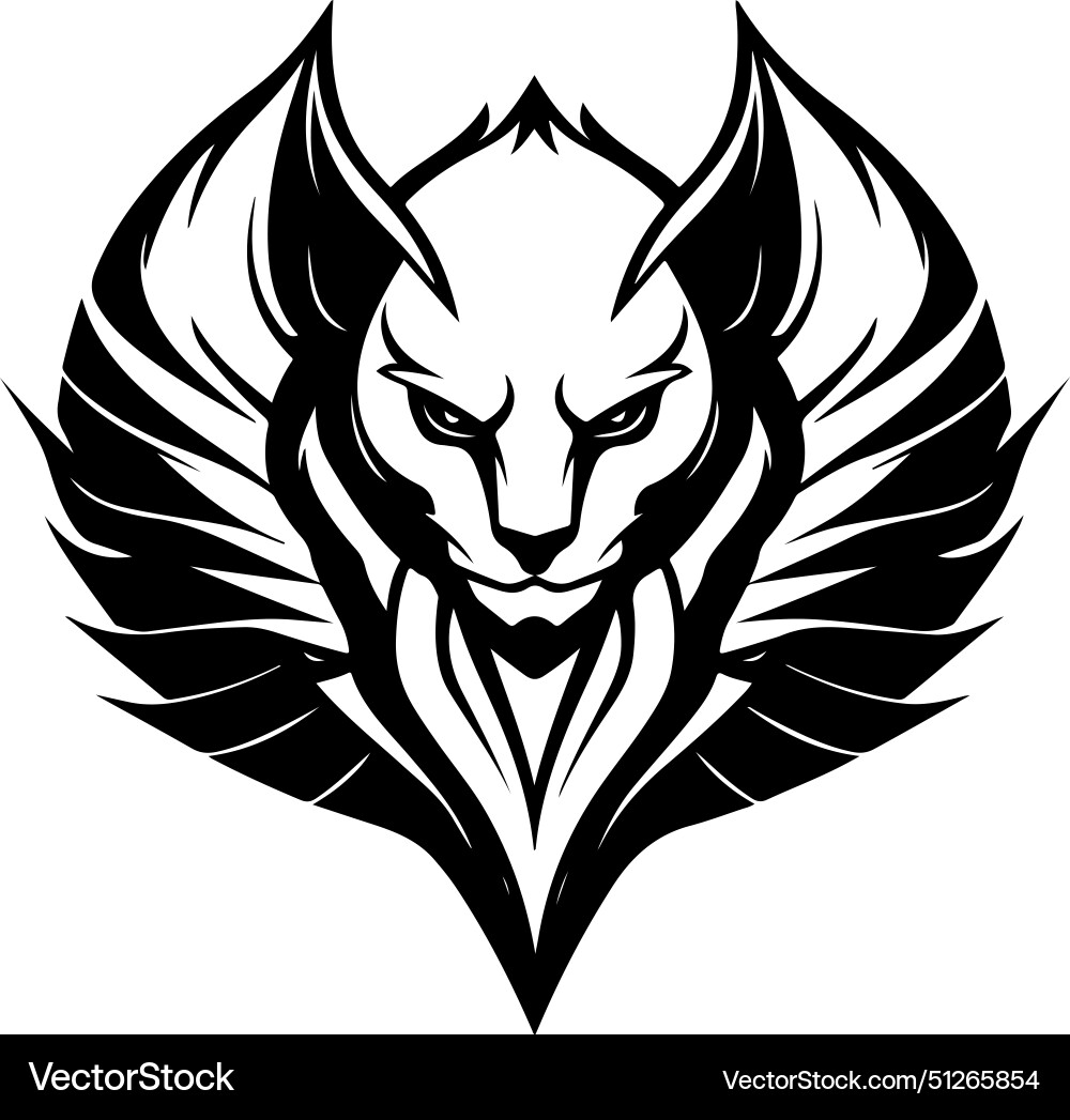 A sphinx cat with menacing look on its face A sphinx cat with menacing look on its face vector image