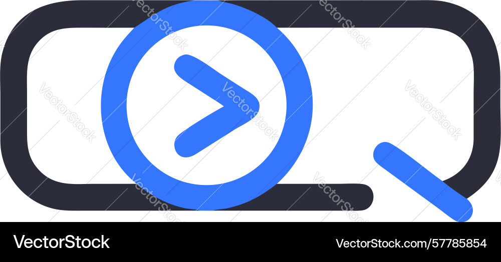 Advanced search bar navigate data design vector image