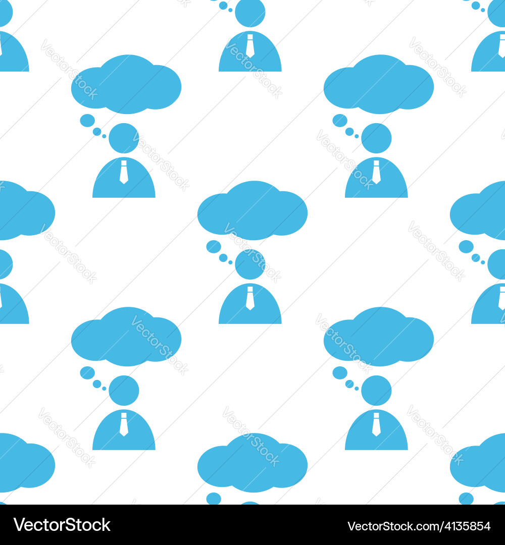 Conversation seamless pattern Vector Image