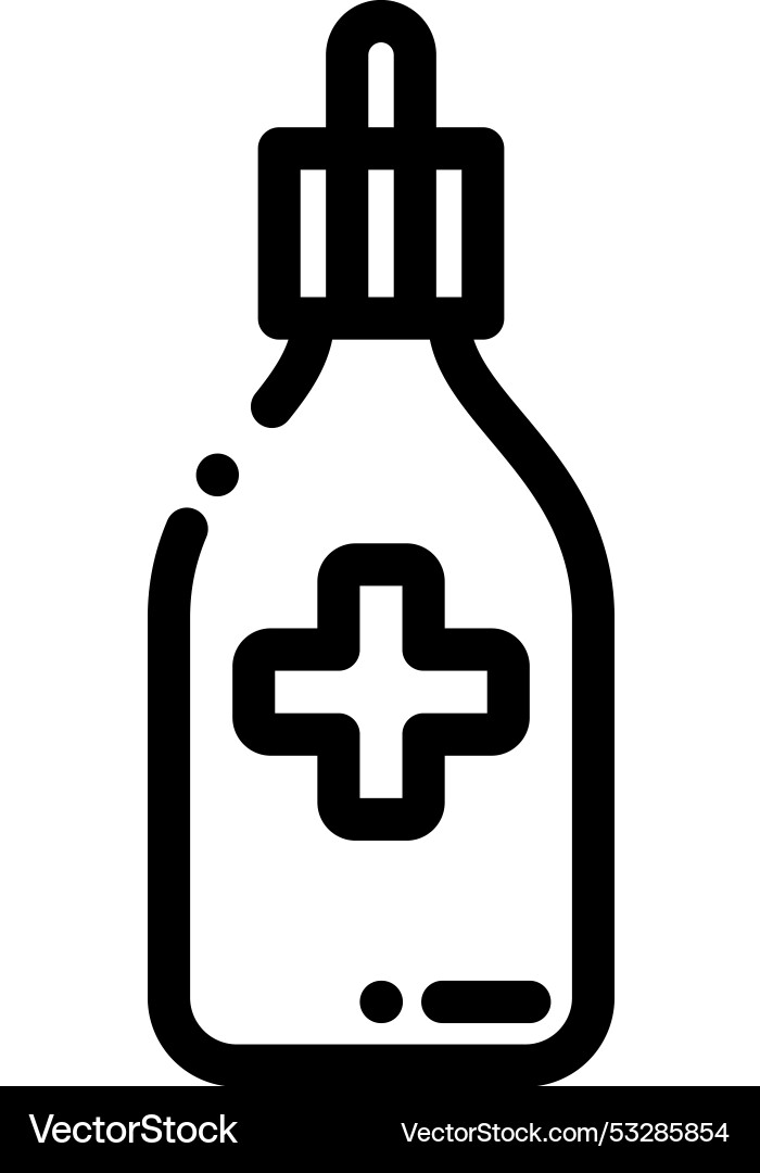 Drops icon thin linear style design isolated Vector Image