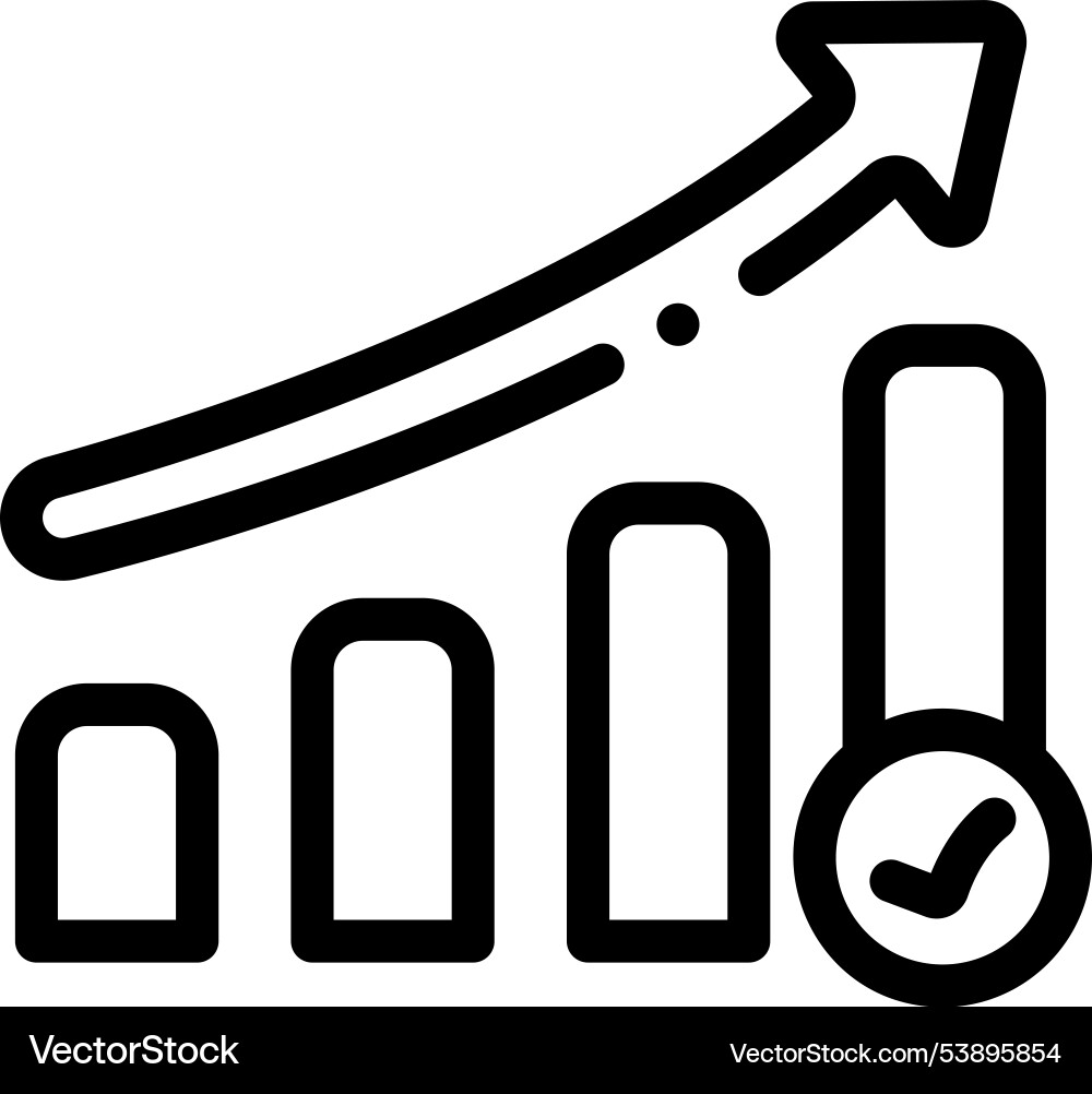 Grass icon thin linear style design isolated Grass icon thin linear style design isolated vector image