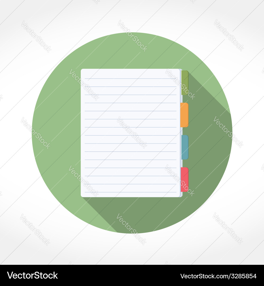 Simple Notepad Icon Vector Image