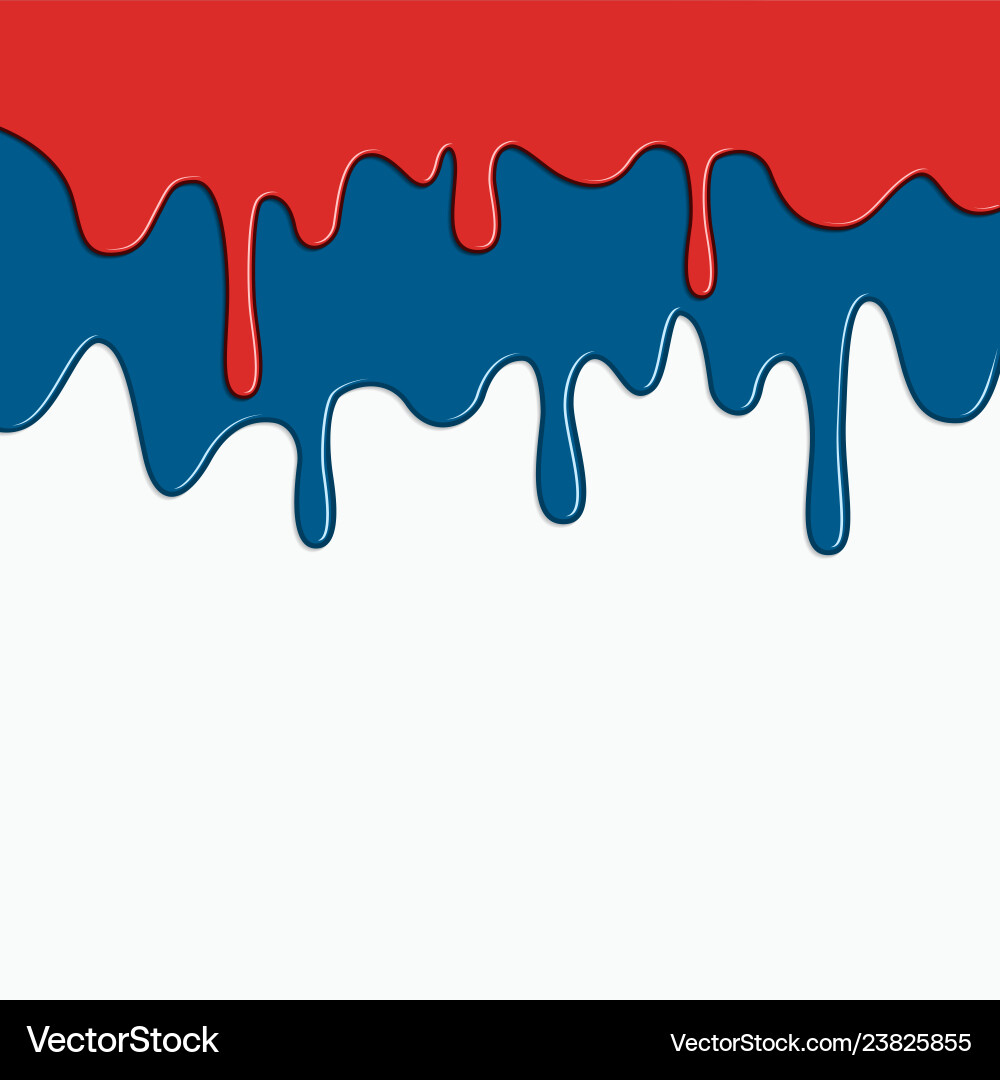 Abstract Paint Drips and Blobs vector image