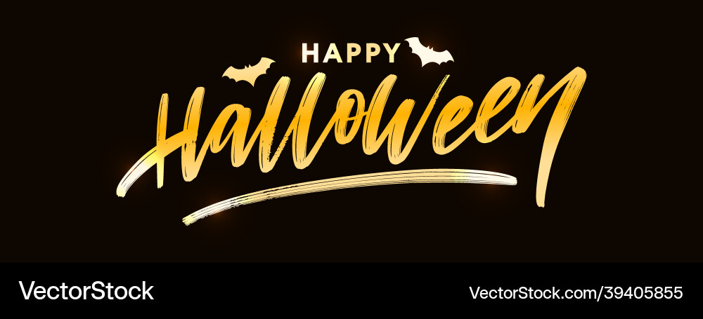 Happy halloween text banner buchstaben urlaub Happy halloween text banner buchstaben urlaub vektorbild