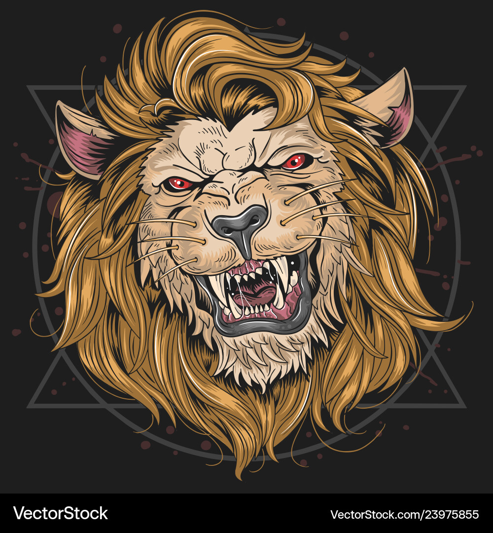 Lion leo Lion leo vector image