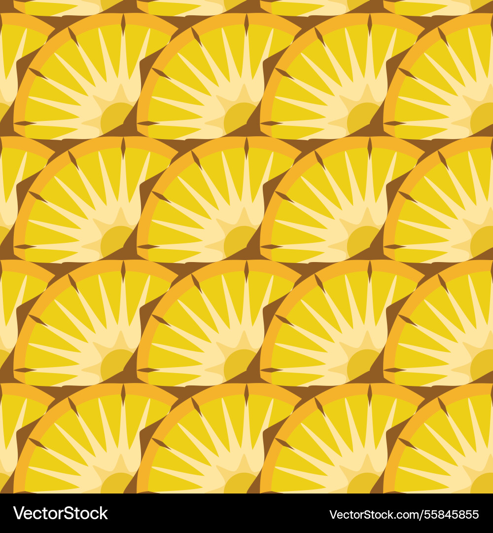Pineapple slices pattern Vector Image