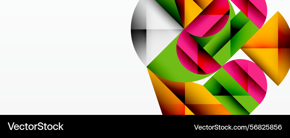 Abstract geometric shapes overlap creating Abstract geometric shapes overlap creating vector image
