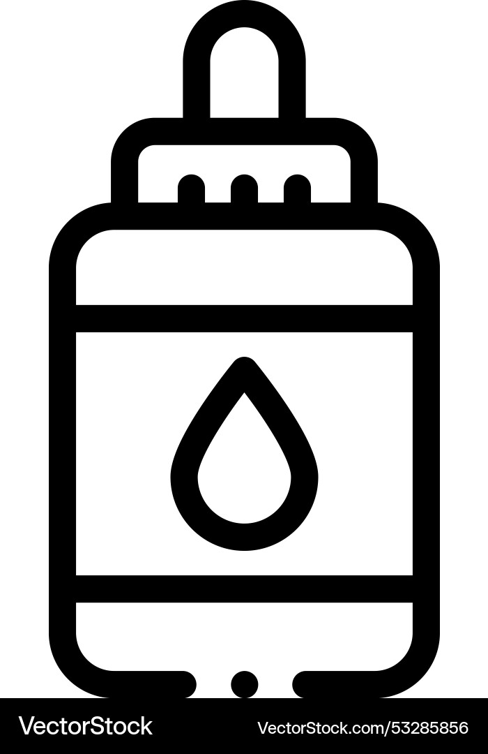 Drops icon thin linear style design isolated Vector Image