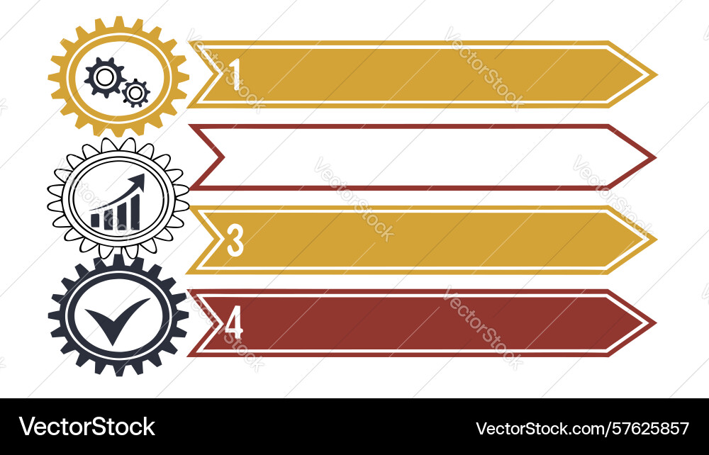 Data analysis and progress infographic design Vector Image