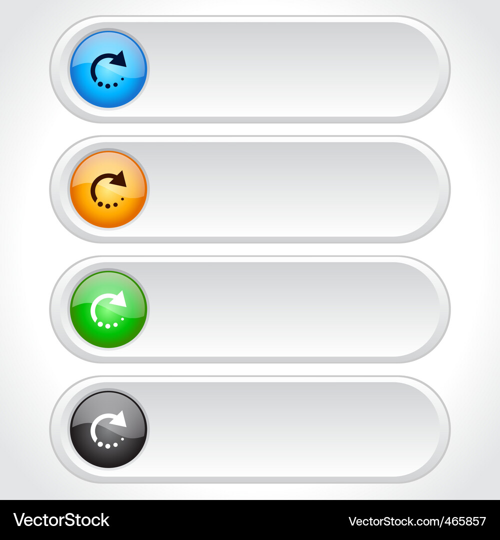 Web page buttons Vector Image