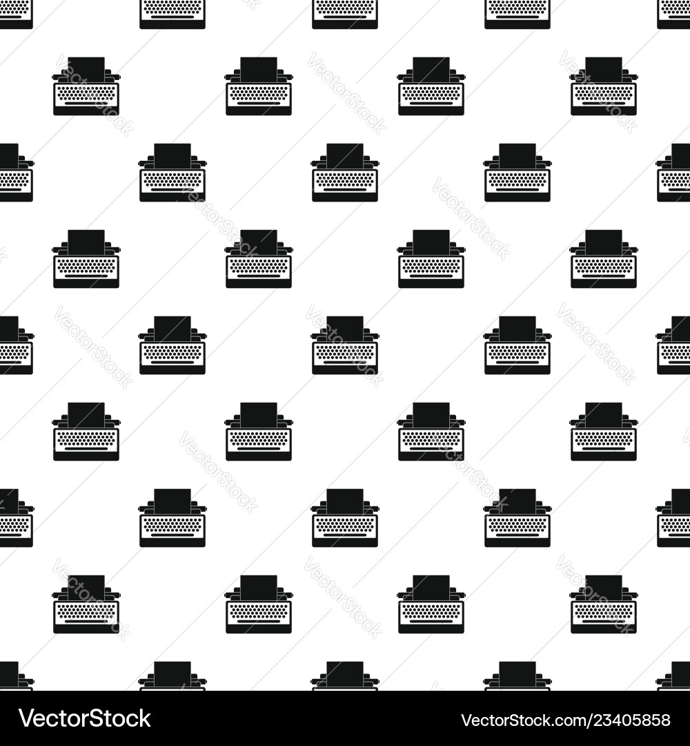 Round button typewriter pattern seamless Round button typewriter pattern seamless vector image