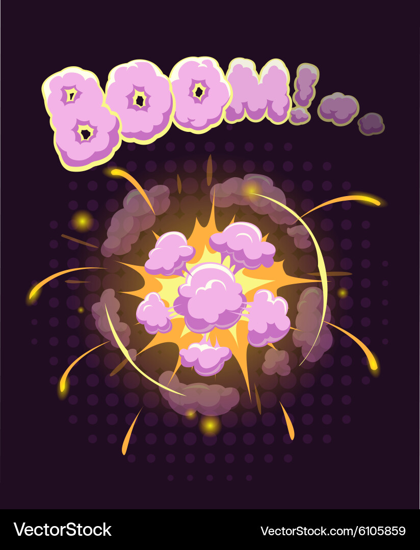 Dynamic Explosion Background vector image