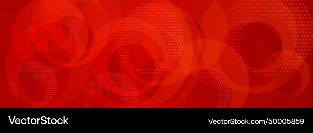 Red Circle Background - Abstract Vector Image