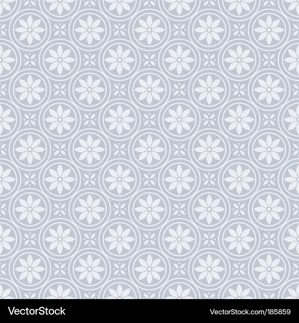Vintage Daisy Floral Pattern Royalty Free Vector Image