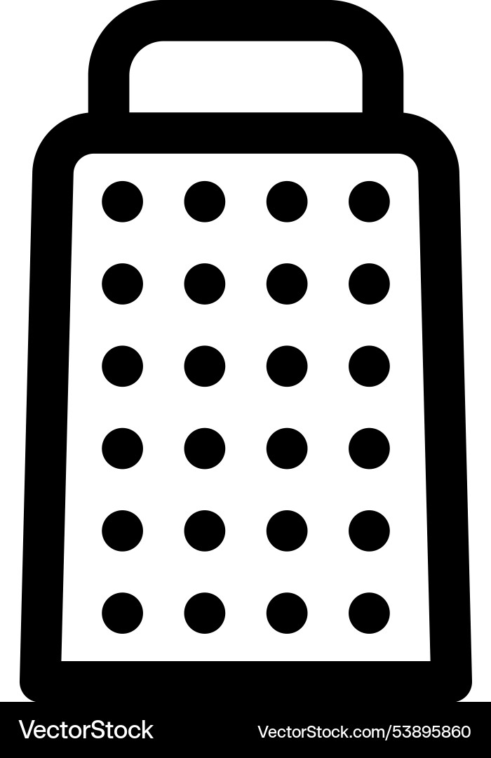 Grating cheese icon thin linear style design Grating cheese icon thin linear style design Vector Image