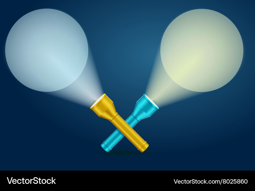 Light Rays Intersection vector image