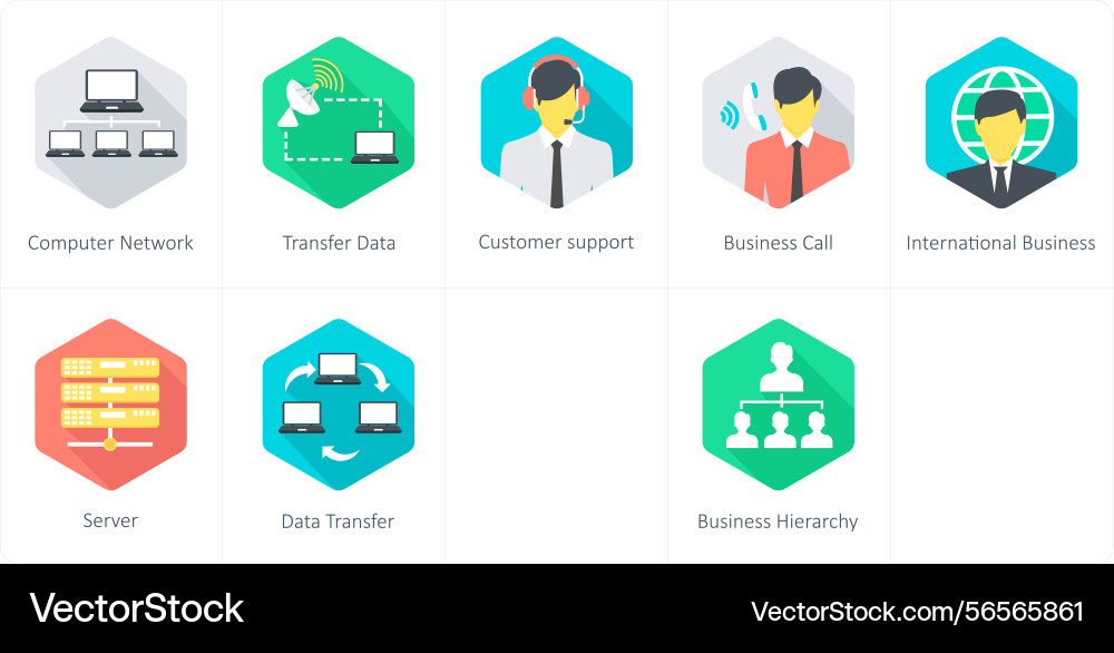 A set of 10 communication icons as computer vector image