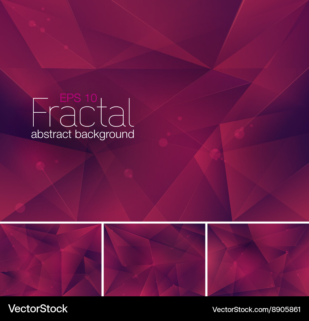 Fractal abstract background vector image