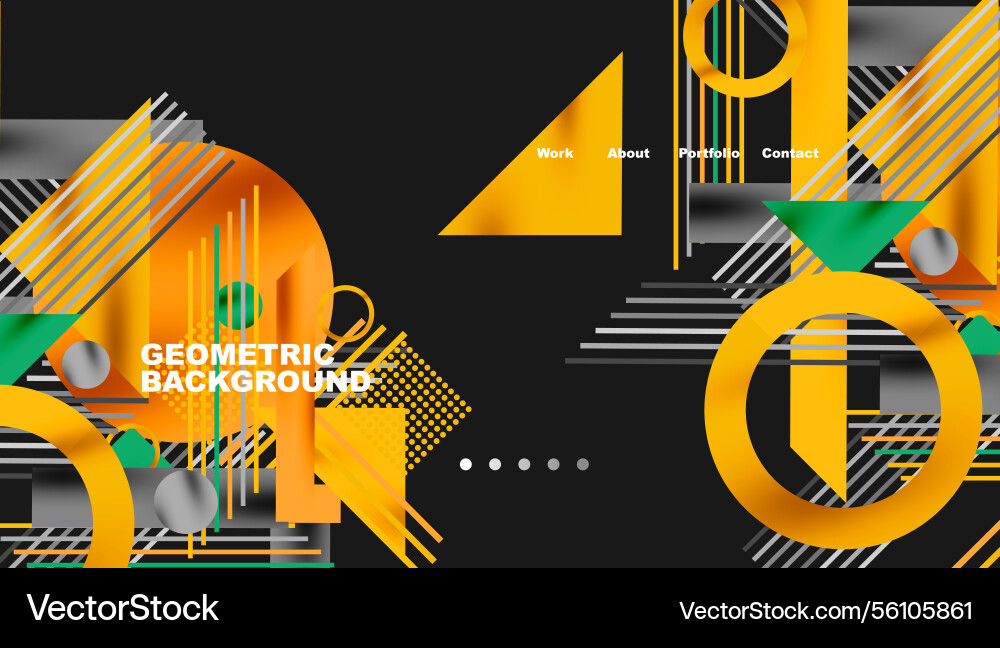 Geometric background showcasing sharp lines vector image