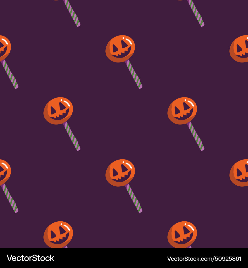 Simple seamless pattern with lollipop on dark Simple seamless pattern with lollipop on dark Vector Image