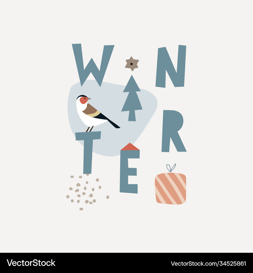 Trendige Weihnachtskarte Einladung Winter Trendige Weihnachtskarte Einladung Winter vektorbild