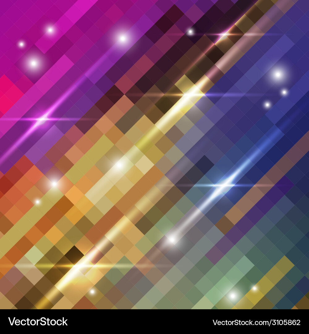 Abstract colorful background of squares Vector Image