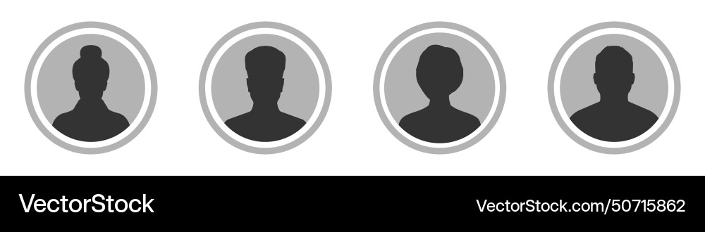 Default anonymous user portrait icon Default anonymous user portrait icon vector image