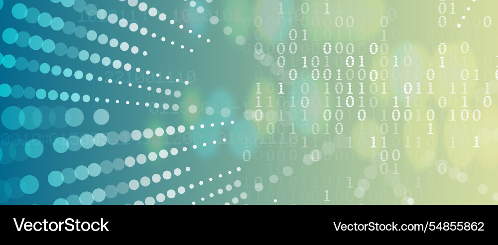 Futuristic background big data visualization vector image