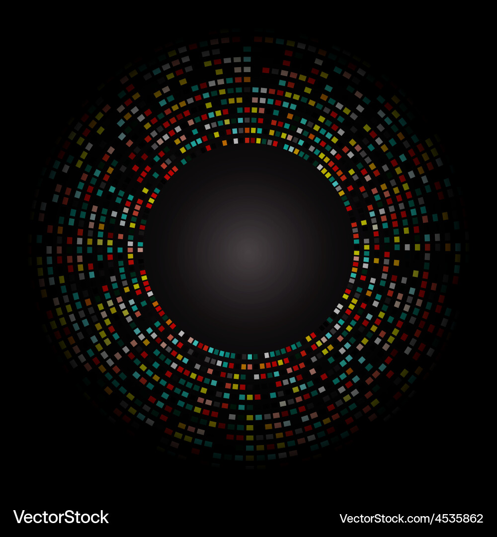 Red halftone background circle Vector Image